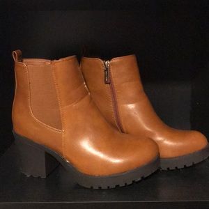 Chunky Heel Ankle Booties